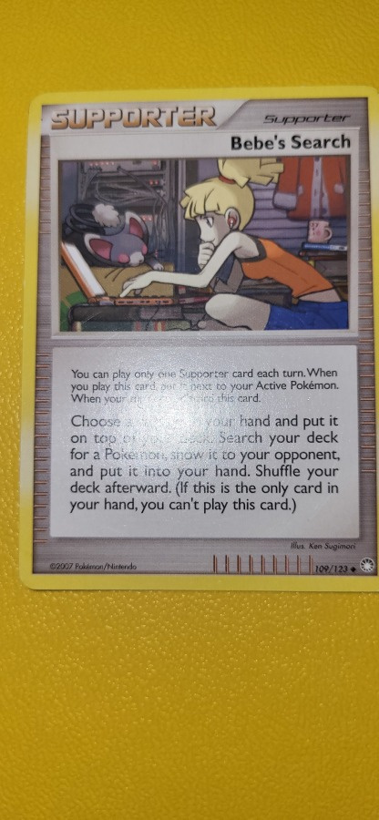 Bebe's Search #109 Pokemon Mysterious Treasures card