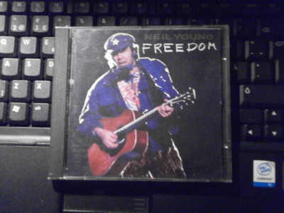 NEIL YOUNG Freedom CD. w/poster ps.