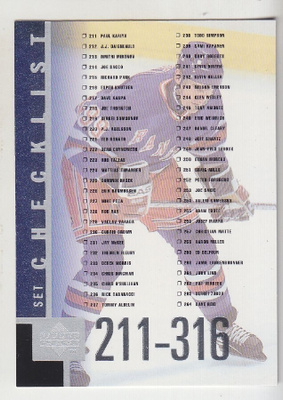 UD cecklist W Gretzky