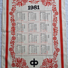 1981 Kalenteripyyhe Pellavaa Uudenveroinen. Tampella - pikkukuva 1
