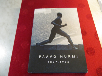 Paavo Nurmi mitali kansio . 1897-1973.