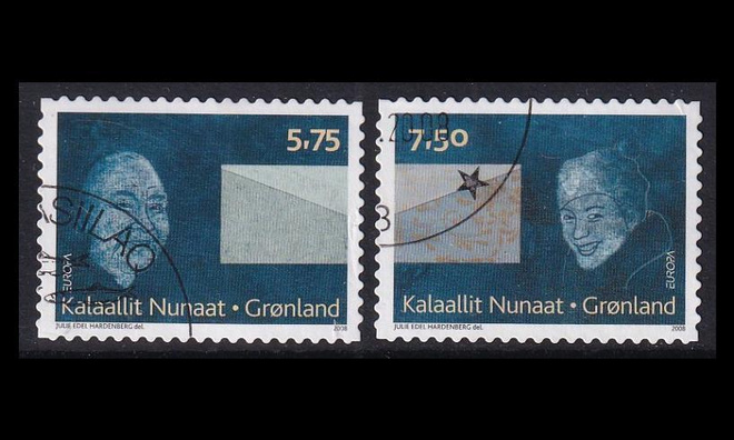 Grönlanti 504-5 o Europa kirje tarramerkit (2008)