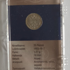 25 penniä hopea, 1909 ja todistus, 3 kuvaa - pikkukuva 2