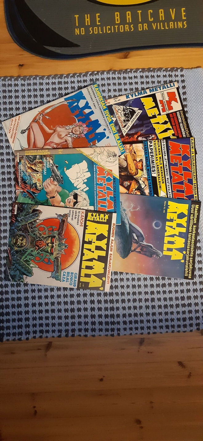 Kylmä Metalli 6 kpl 1986-87 HIENOT!
