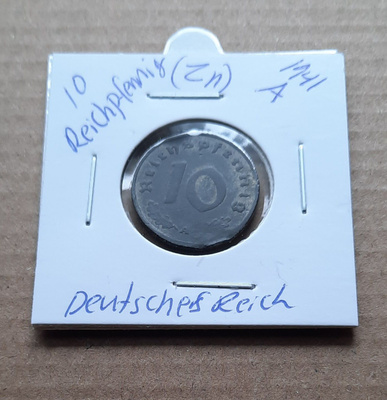 Saksa, 10 Reichpfennig (Zn), A 1941