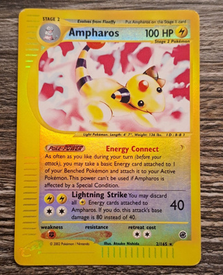 Ampharos rare reverse holo!