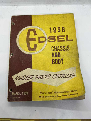 1958 edsel Master parts Catalog