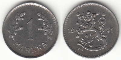 1 mk 1951 fe, suora H, tasalatva