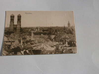München, keskustaa, vanha mv postikortti, ei p.