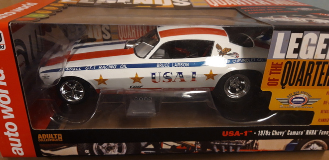 Auto World 1/18 1970 Camaro Bruce Larson funny car