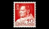 Grönlanti 65 ** Fredrik IX 50 öre pun (1965)