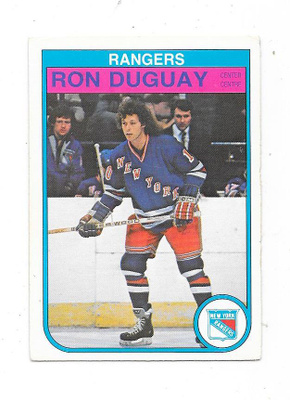 1982-83 OPC #221 Ron Duguay , New York Rangers