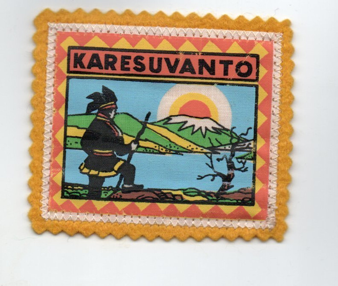Karesuvanto; Matkailu /hihamerkki  (kangasta)