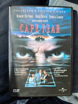 Cape Fear (1991) DVD Suomijulkaisu