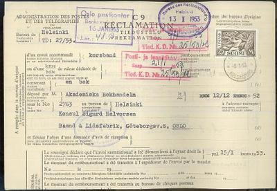 1930 25mk puunhakkaaja tiedustelu Norjaan -53