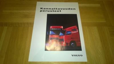 Esite Volvo kuorma-auto - Kannattavuuden perusteet,noin 1989