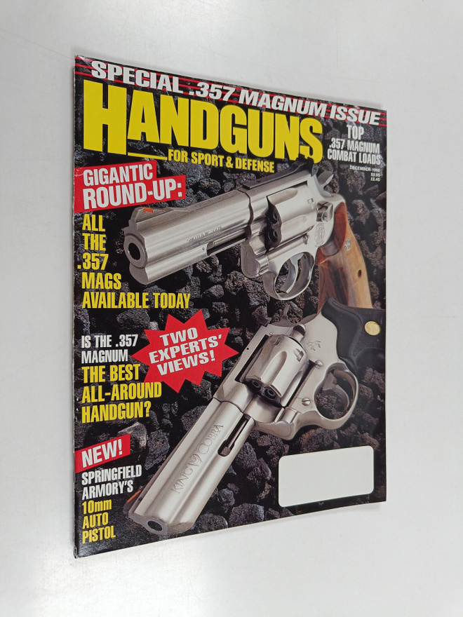 Handguns for sport & defence december 1990