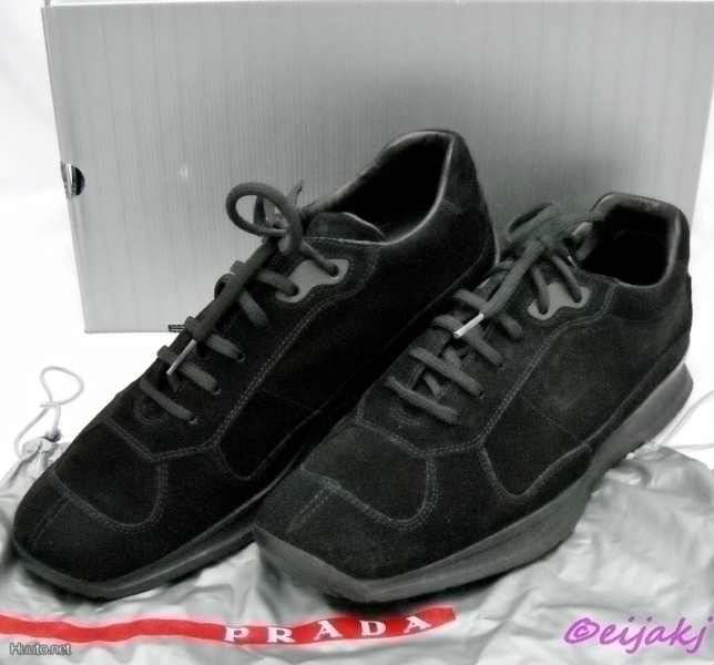 ALE:AIDOT (340GBP/390e) Prada mustat mokkanahka kengät,44