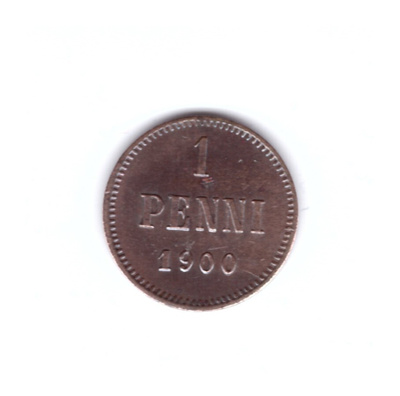 Suomi 1 Penni 1900 Leimakiiltoinen