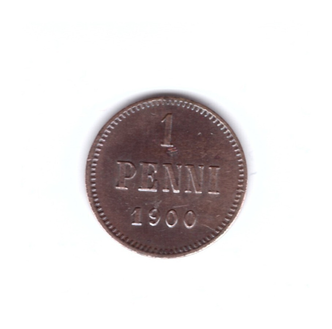 Suomi 1 Penni 1900 Leimakiiltoinen