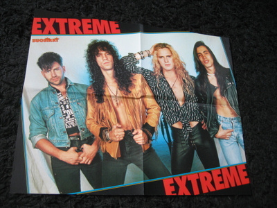 Extreme juliste ja Iron Maiden juliste