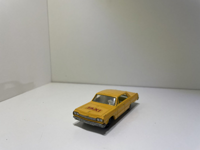 Lesney Chevrolet Impala Taxi leluauto 60-luvulta