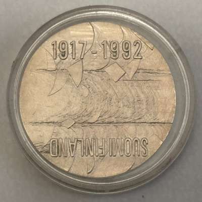 Hopearaha Suomi Finland itsenäisyys 75 vuotta 1917-1992