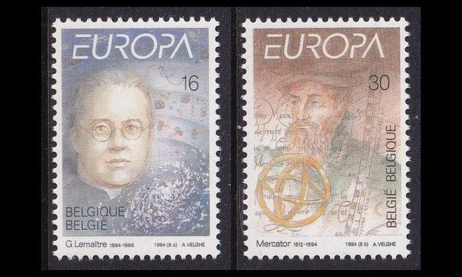 Belgia 2607-8 ** Europa keksinnöt ja löydöt (1994)
