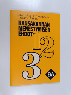 Kansakunnan menestymisen ehdot : EVA-päivä 1980, 3.12.1980