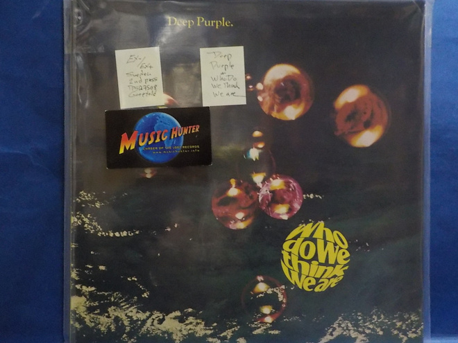 DEEP PURPLE - WHO DO WE THINK... - SWE 2ND PRESS EX-/EX+ LP