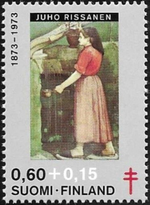 1973 TUB  Juho Rissanen "Vuoristolähteellä" ** LaPe 731