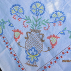 Wanha käsin merkattu pellava liina,,125 cm x 145 - pikkukuva 2