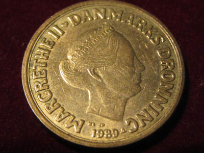 10 kroner 1989. Tanska-Denmark