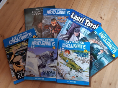 Suomen sotien albumeja 10 kpl LÄHES PRIIMAT!!