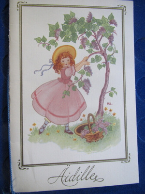 Äidille. Helga Sjöstedt. Taittokortti.