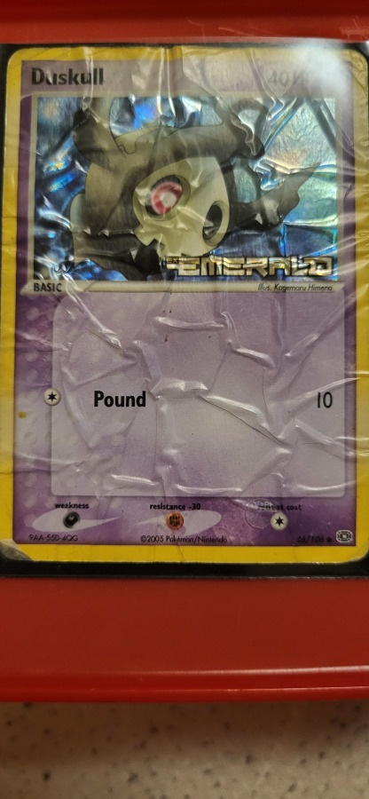 Duskull Reverse Holo stamped #46 Pokemon 2005 EX Emerald HP