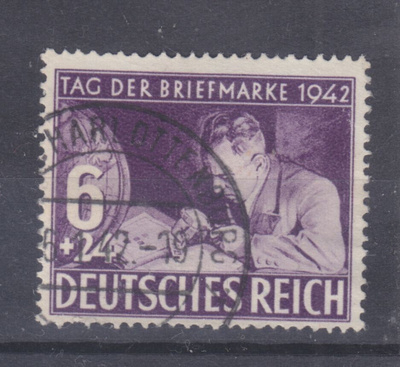 Saksa reich 1943 LaPe 807 leimattuna.