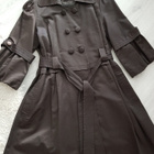 Tumma Trench-coat / Trenssi - koko L - pikkukuva 4