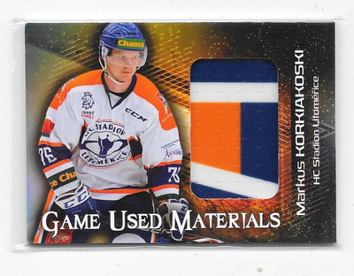 2019-20 PR Game Used # Markus Korkiakoski Litom??ice Kärpät