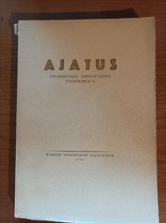 Ajatus / filosofisen yhdistyksen vuosikirja 10