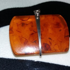 ISO Vintage hopea Meripihka Amber riipus 875 - pikkukuva 3