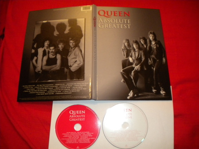 QUEEN - Absolute Greatest KIRJA + CD + CD-Rom 2009 EX+