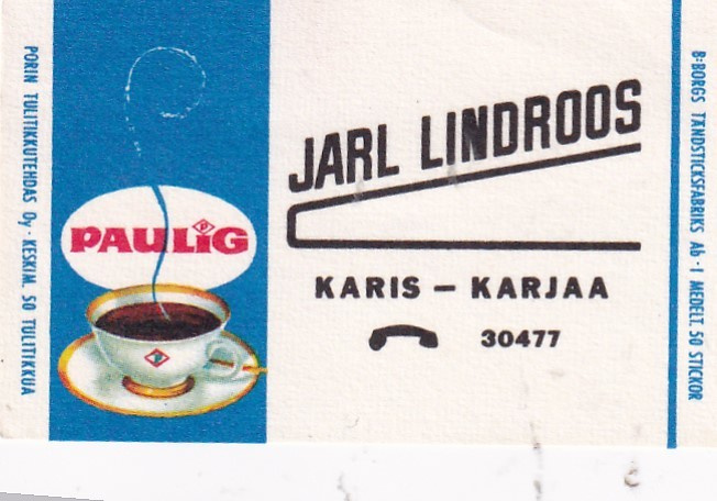 Karis - Karjaa, Jarl Lindroos . Paulig    b548