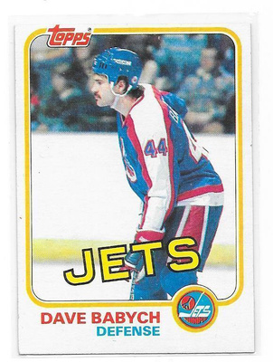 1981-82 Topps #1 Dave Babych Winnipeg Jets RC