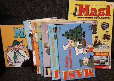 Paketti Masi-minialbumeita + lehti (9 kpl)