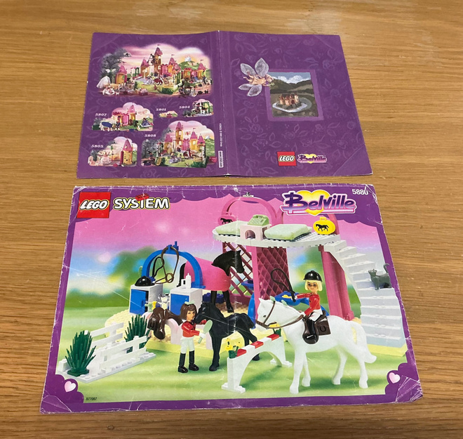 Lego Belville ohje 5880 ja pahvikirjanen