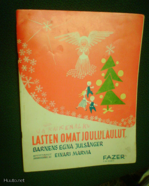Lasten Omat Joululaulut nuottikirja (1985) Sis.postikulut