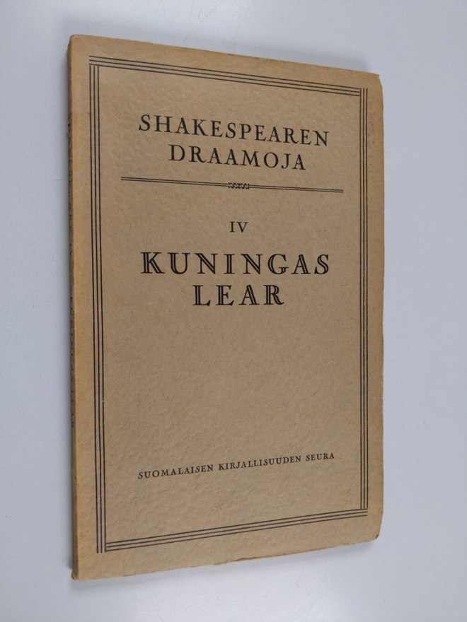 William Shakespeare : shakespearen draamoja 4 : Kuningas ...