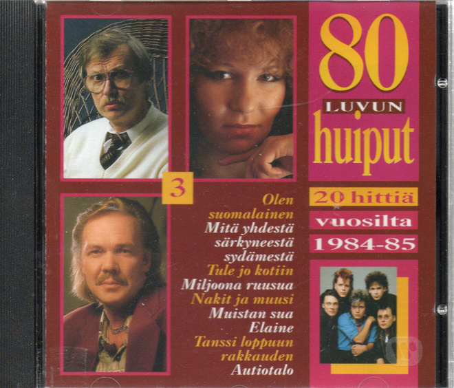 80 Luvun huiput -20 hittiä vuosilta 1984-85 CD