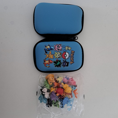 Pokemon figuurit 24 kpl ja säilytys kotelo